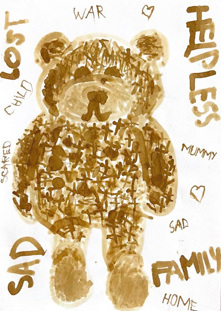 Year 6 artwork linked to History WW2